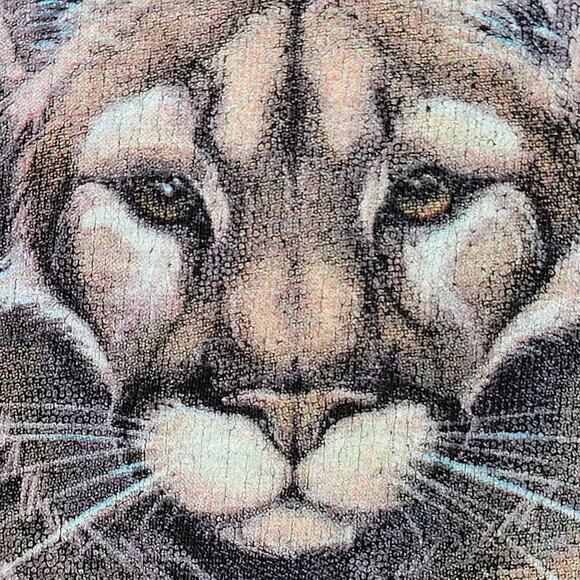 Vintage Animal Shirt L/XL 23x27 Cougar Black - Picture 14 of 14